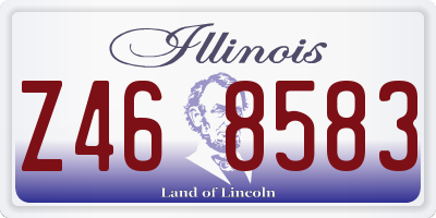IL license plate Z468583