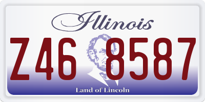 IL license plate Z468587
