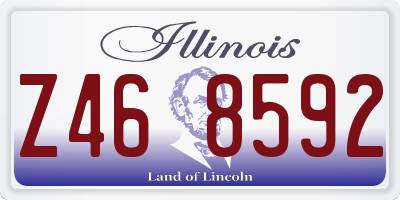 IL license plate Z468592