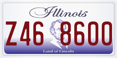 IL license plate Z468600