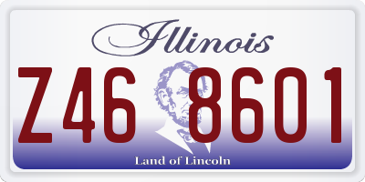 IL license plate Z468601