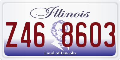 IL license plate Z468603