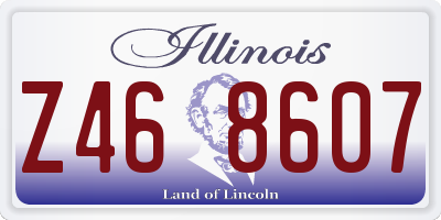 IL license plate Z468607