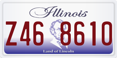 IL license plate Z468610