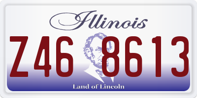 IL license plate Z468613