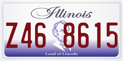 IL license plate Z468615