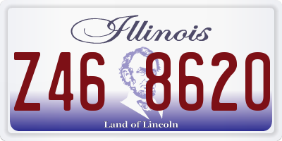 IL license plate Z468620