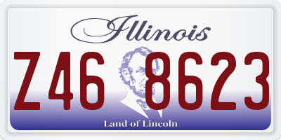 IL license plate Z468623