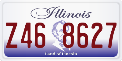 IL license plate Z468627