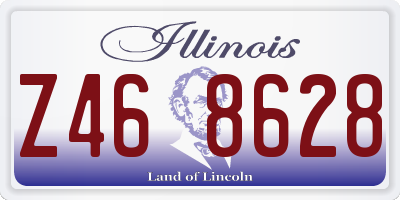 IL license plate Z468628