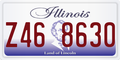 IL license plate Z468630