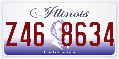 IL license plate Z468634