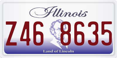 IL license plate Z468635