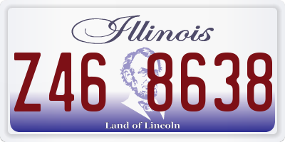 IL license plate Z468638