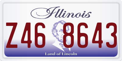 IL license plate Z468643