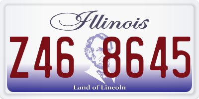 IL license plate Z468645
