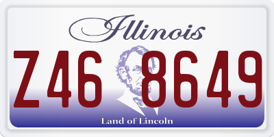 IL license plate Z468649