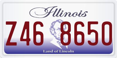IL license plate Z468650
