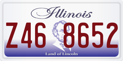 IL license plate Z468652