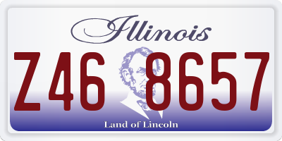 IL license plate Z468657