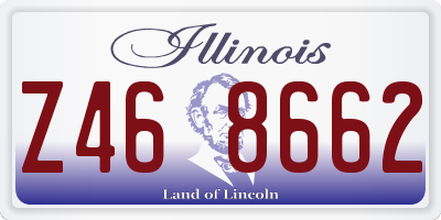 IL license plate Z468662