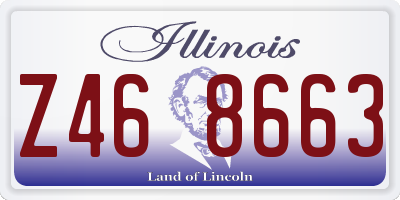 IL license plate Z468663