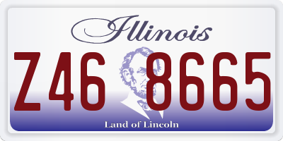 IL license plate Z468665