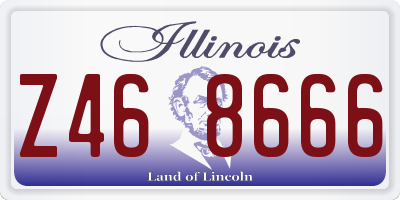 IL license plate Z468666