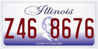 IL license plate Z468676