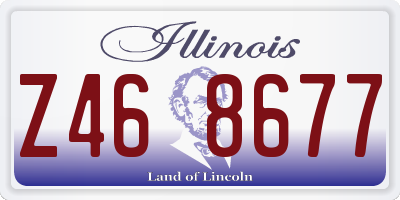 IL license plate Z468677