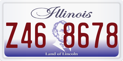 IL license plate Z468678