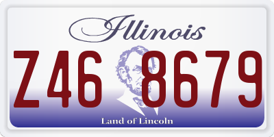 IL license plate Z468679