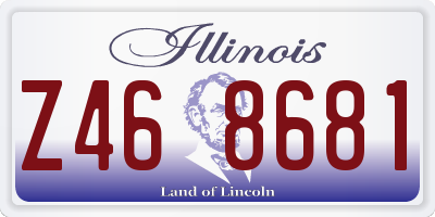 IL license plate Z468681