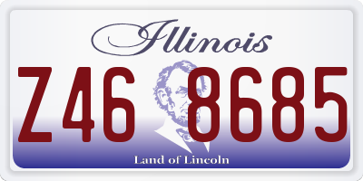 IL license plate Z468685