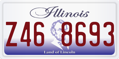 IL license plate Z468693