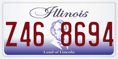 IL license plate Z468694