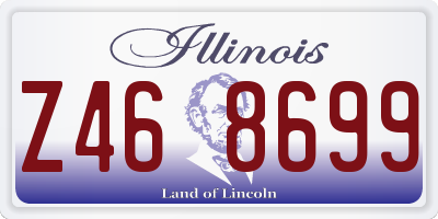 IL license plate Z468699