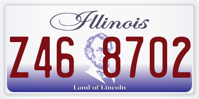 IL license plate Z468702
