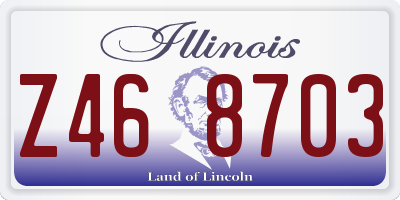 IL license plate Z468703
