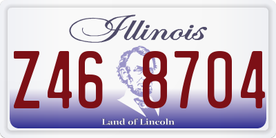 IL license plate Z468704