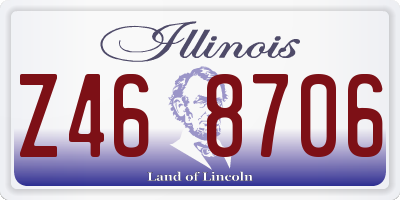 IL license plate Z468706