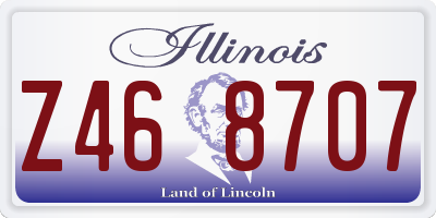 IL license plate Z468707