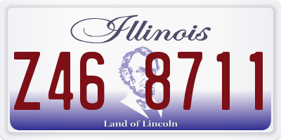 IL license plate Z468711