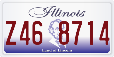 IL license plate Z468714