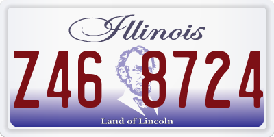 IL license plate Z468724
