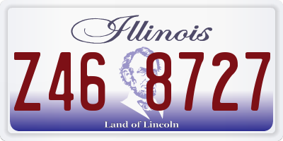 IL license plate Z468727