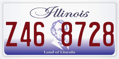 IL license plate Z468728