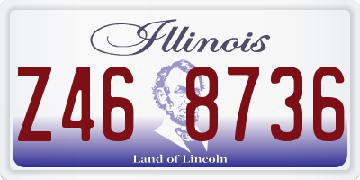 IL license plate Z468736