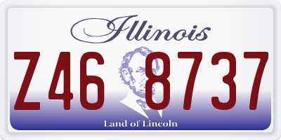 IL license plate Z468737
