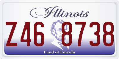 IL license plate Z468738